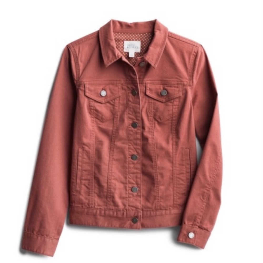 NWT Market and Spruce Camila boyfriend full stretch denim jacket size Medium